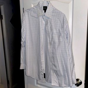 Joseph Banks cotton white traditional cotton dress shirt in good condition.